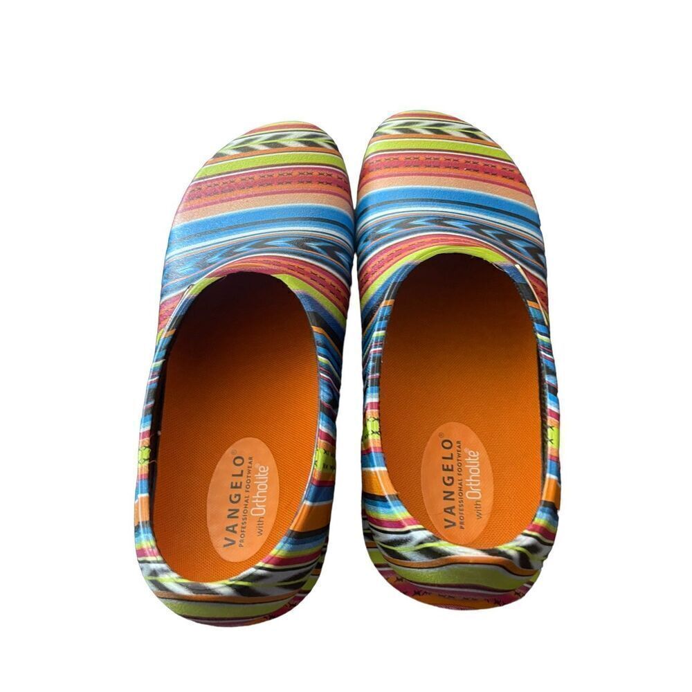 Vangelo Unisex Multicolor Round Toe Carlisle Slip Resistant Clog Size L12 M10